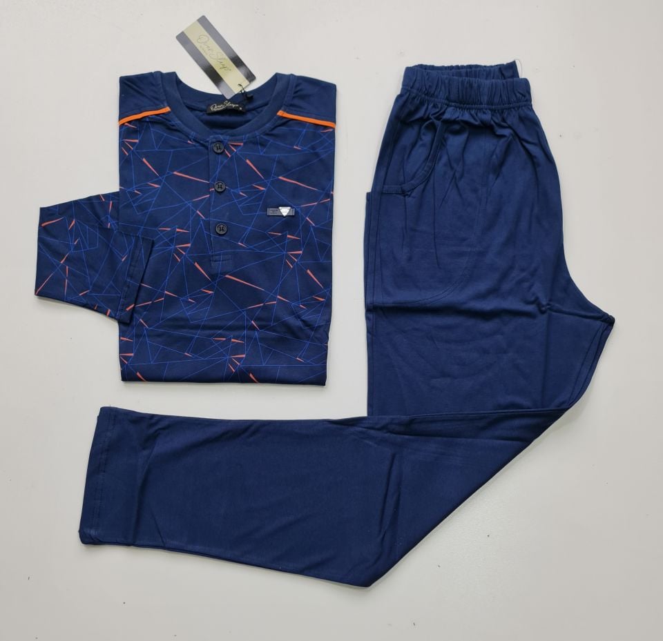 Over Sleep Uzun Kol Yazlık Erkek Pijama Takım