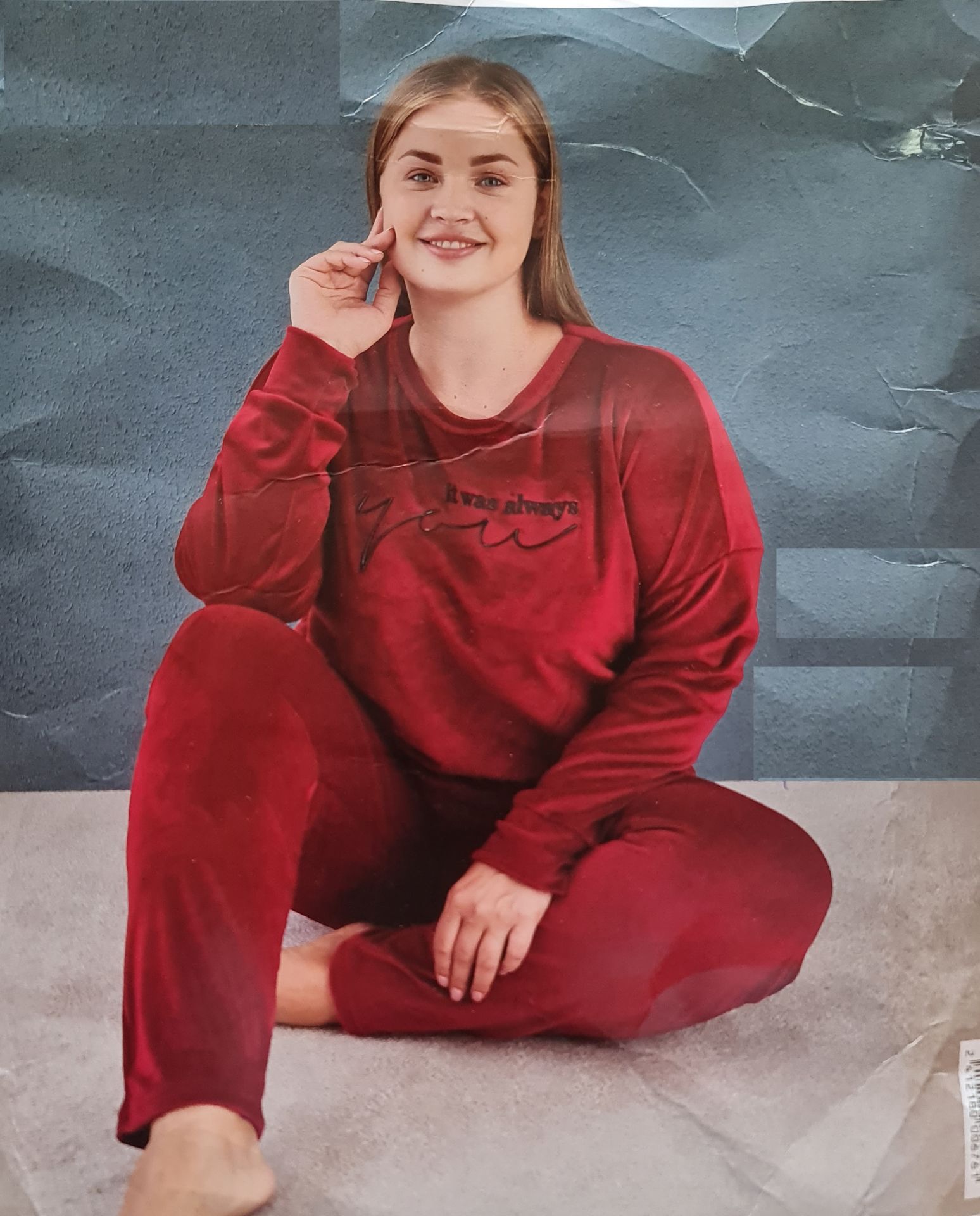 Mihra Kadın Battal Kadife Pijama Takım