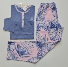 Over Sleep Uzun Kol Yazlık Kadın Pijama Takım