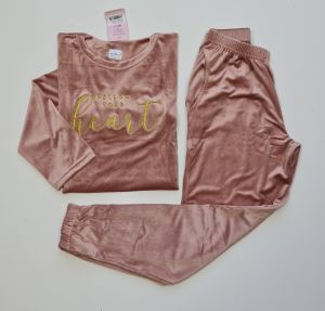 Mihra Kadın Battal Kadife Pijama Takım