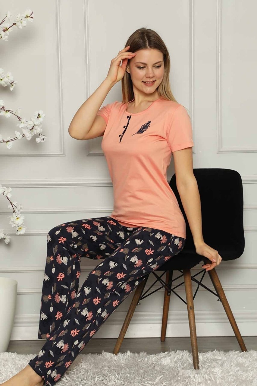 Alimer Kısa Kol Yazlık Kadın Pijama Takım