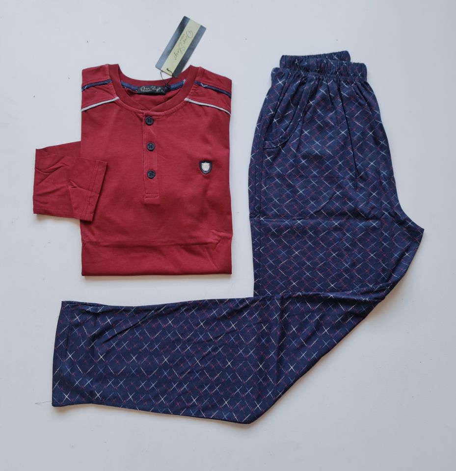 Over Sleep Uzun Kol Yazlık Erkek Pijama Takım