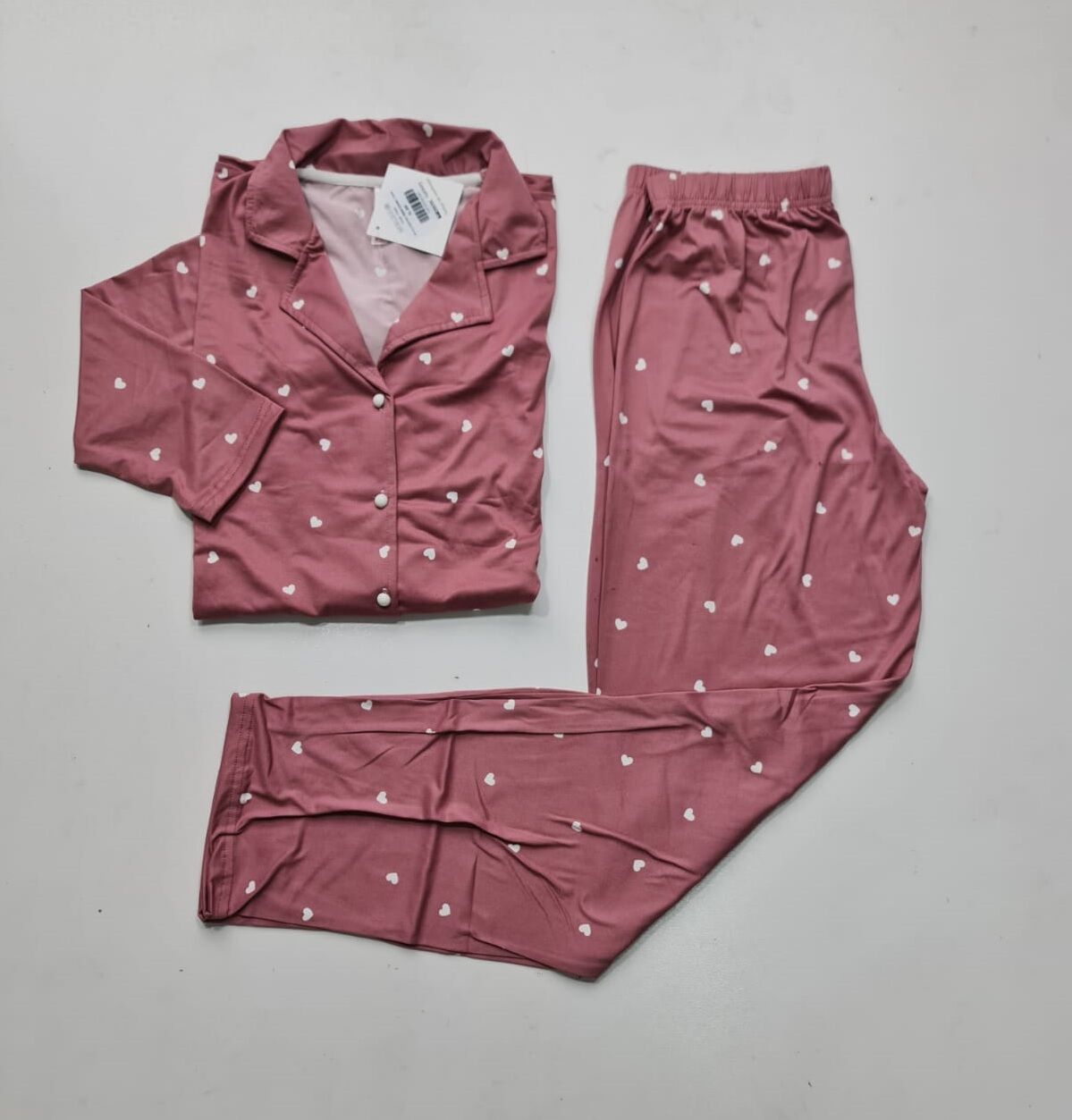 Pijamoni Uzun Kol Yazlık Kadın Pijama Takım