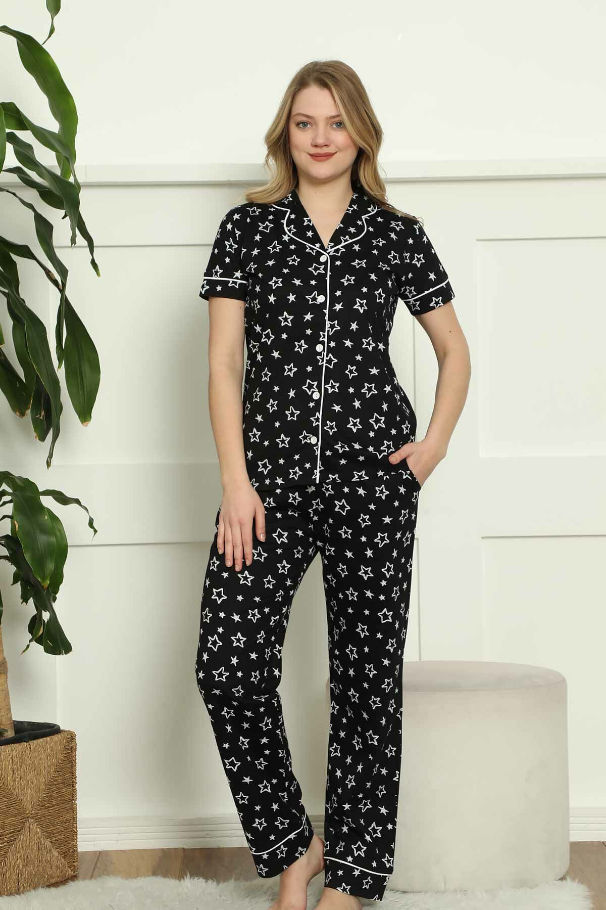 Alimer Kısa Kol Yazlık Kadın Pijama Takım