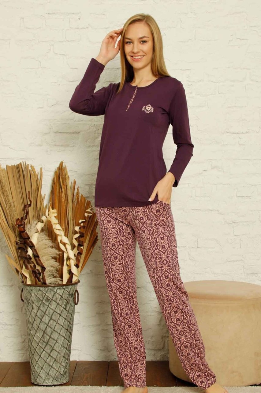 Alimer Uzun Kol Yazlık Kadın Pijama Takım
