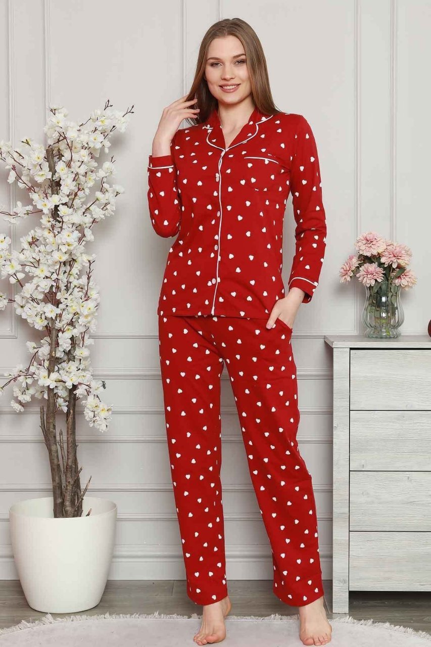 Alimer Uzun Kol Yazlık Kadın Pijama Takım