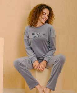 Mihra Kadın Kadife Pijama Takım