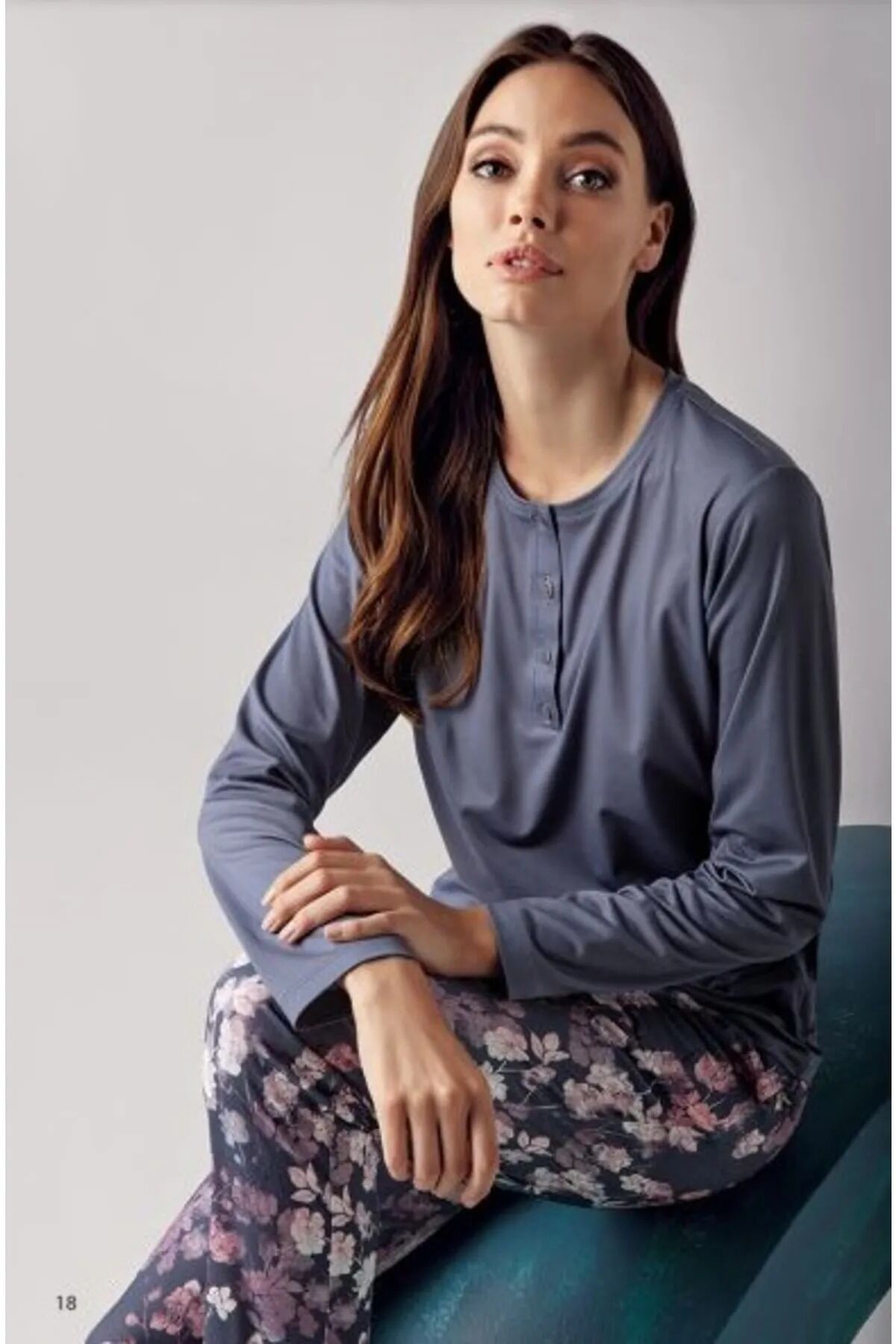 Blu Dream Uzun Kol Kışlık Kadın Pijama Takım