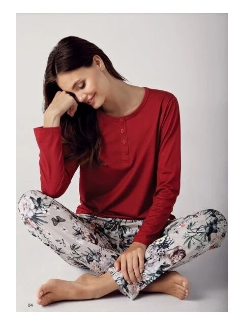 Blu Dream Uzun Kol Kışlık Kadın Pijama Takım