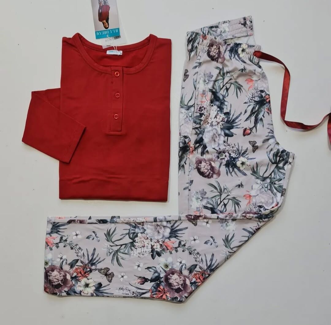 Blu Dream Uzun Kol Kışlık Kadın Pijama Takım