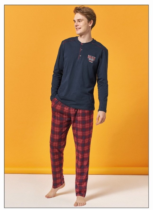Over Sleep Uzun Kol Yazlık Erkek Pijama Takım