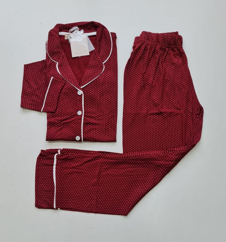 Manolya Uzun Kol Yazlık Kadın Pijama Takım