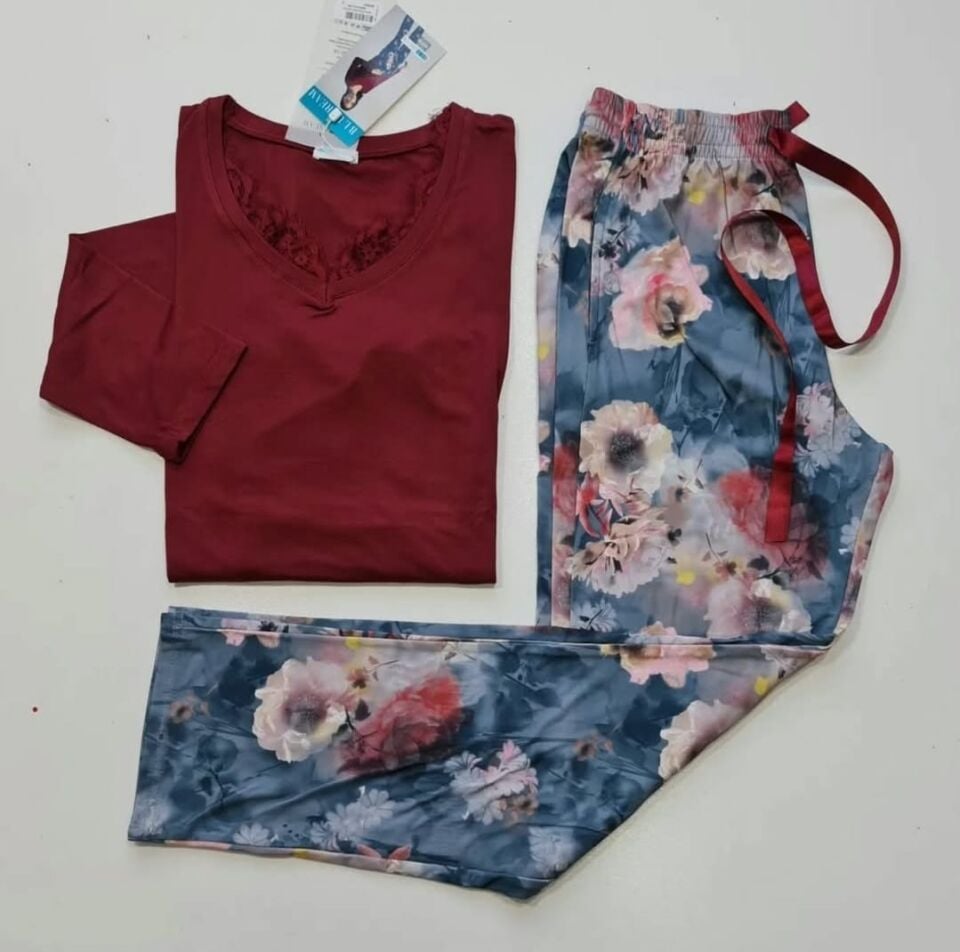 Blu Dream Uzun Kol Kışlık Kadın Pijama Takım