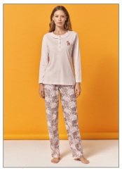 Over Sleep Uzun Kol Yazlık Kadın Pijama Takım