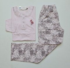 Over Sleep Uzun Kol Yazlık Kadın Pijama Takım