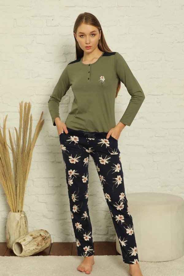 Alimer Uzun Kol Yazlık Kadın Pijama Takım