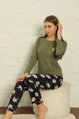 Alimer Uzun Kol Yazlık Kadın Pijama Takım