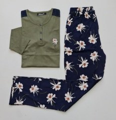 Alimer Uzun Kol Yazlık Kadın Pijama Takım
