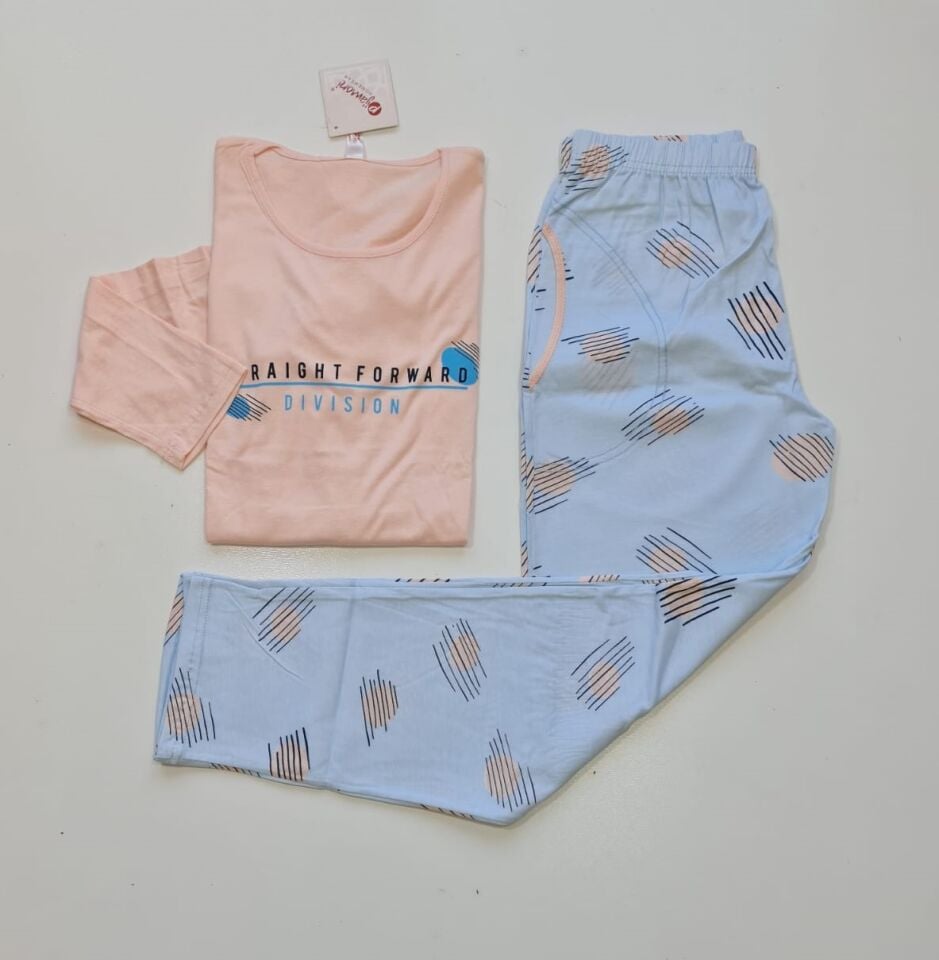 Pijamoni Uzun Kol Yazlık Kadın Pijama Takım