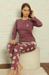 Alimer Uzun Kol Yazlık Kadın Pijama Takım
