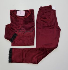 Mihra Kadın Kadife Pijama Takım