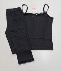 Pijamoni Askılı Yazlık Kadın Pijama Takım