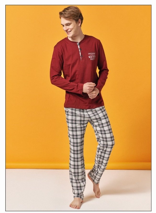 Over Sleep Uzun Kol Yazlık Erkek Pijama Takım