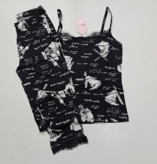 Pijamoni Askılı Yazlık Kadın Pijama Takım