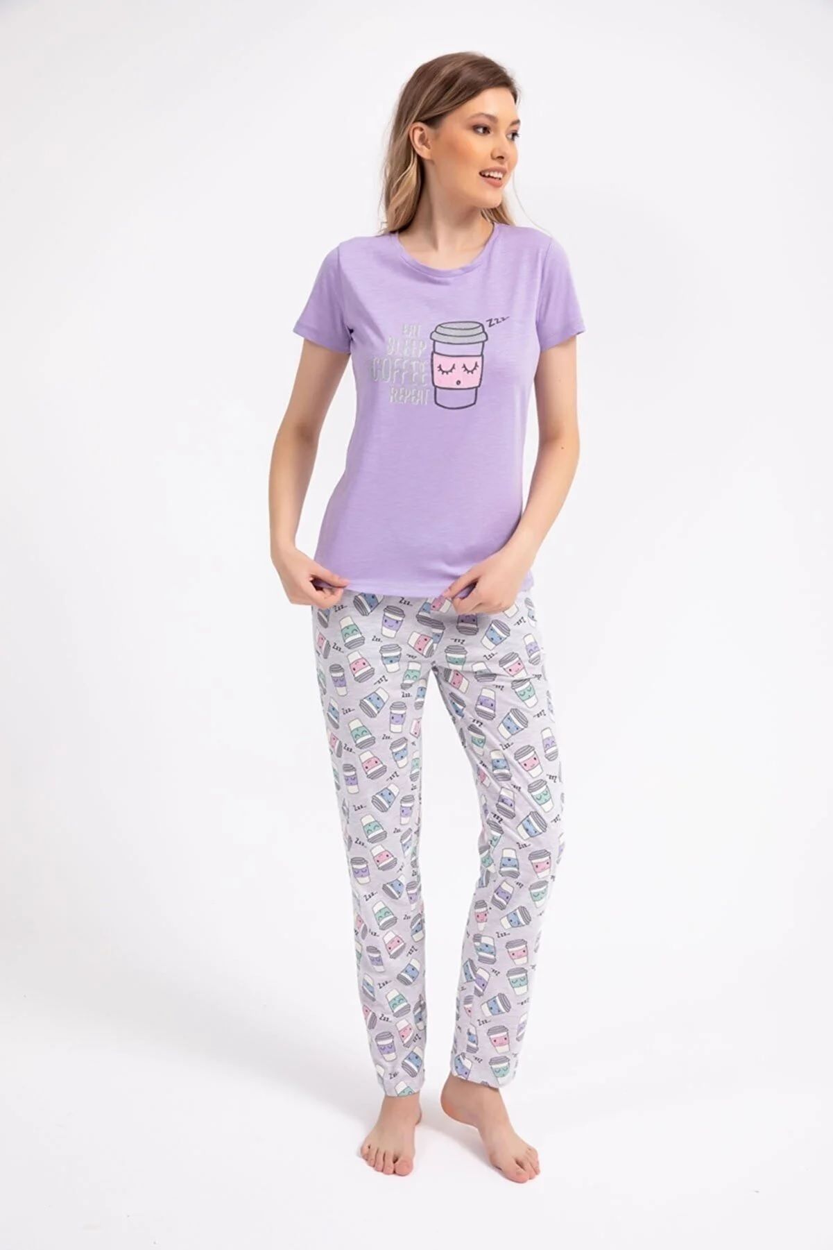 Arnetta Kısa Kol Yazlık Kadın Pijama Takım