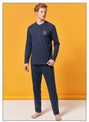 Over Sleep Uzun Kol Yazlık Erkek Pijama Takım