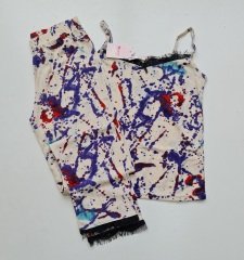 Pijamoni Askılı Yazlık Kadın Pijama Takım