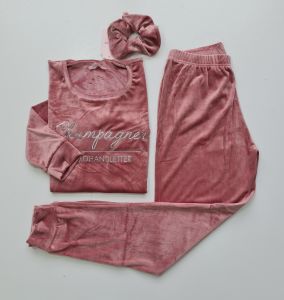 Pijamoni Kadın Kadife Pijama Takım