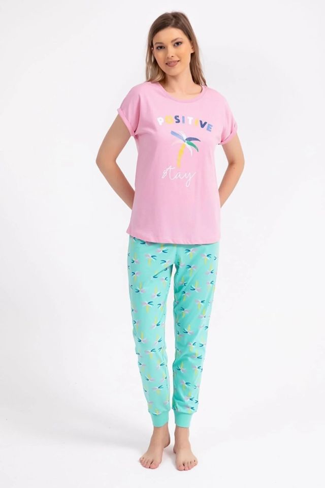 Roly Poly Kısa Kol Yazlık Kadın Pijama Takım