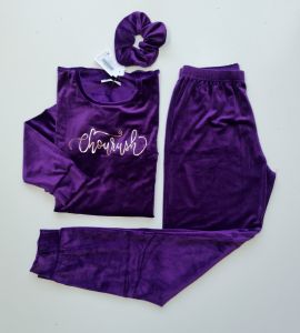 Pijamoni Kadın Kadife Pijama Takım