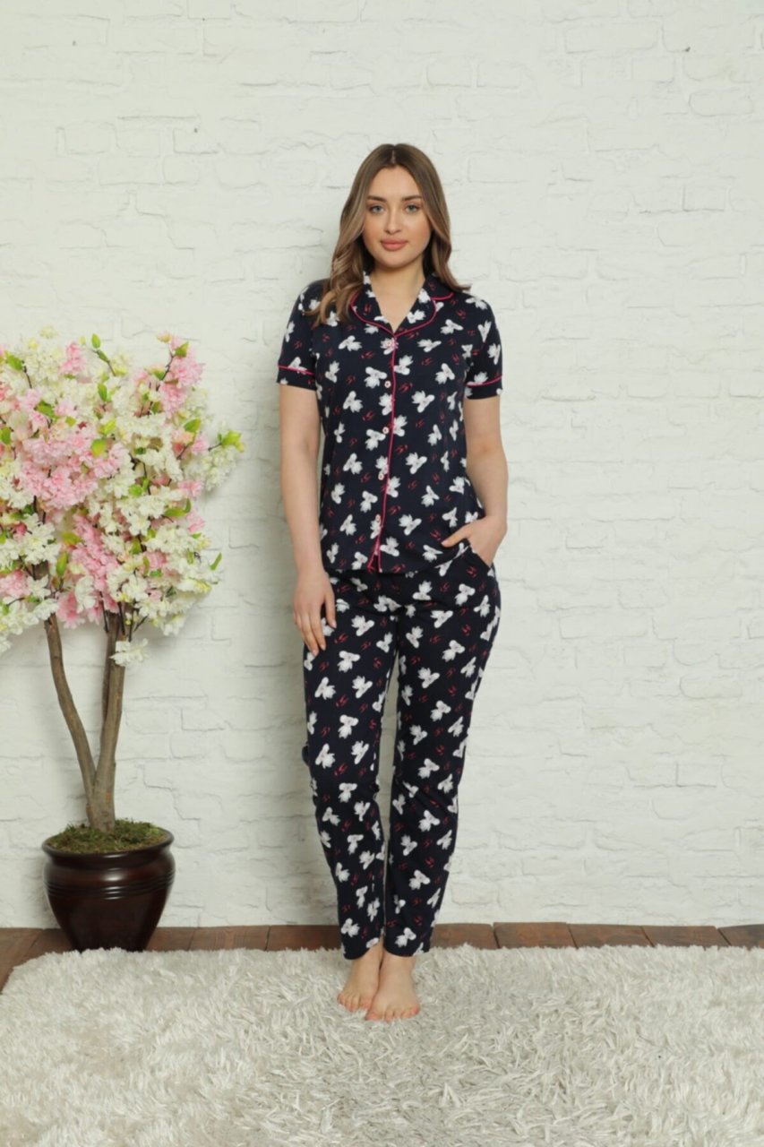 Alimer Kısa Kol Yazlık Kadın Pijama Takım