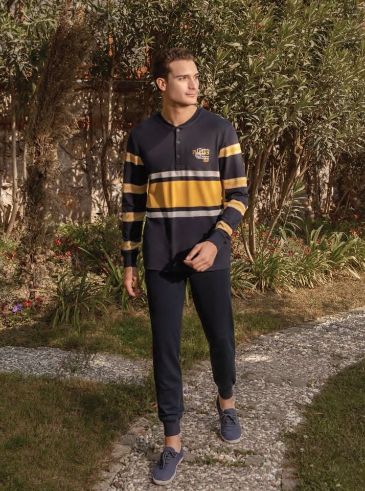 Poleren Uzun Kol Kışlık Erkek Pijama Takım