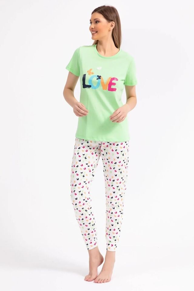 Roly Poly Kısa Kol Yazlık Kadın Pijama Takım
