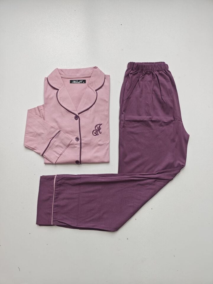 Alimer Uzun Kol Yazlık Kadın Pijama Takım