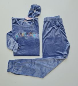 Pijamoni Kadın Kadife Pijama Takım