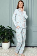 Alimer Uzun Kol Yazlık Kadın Pijama Takım
