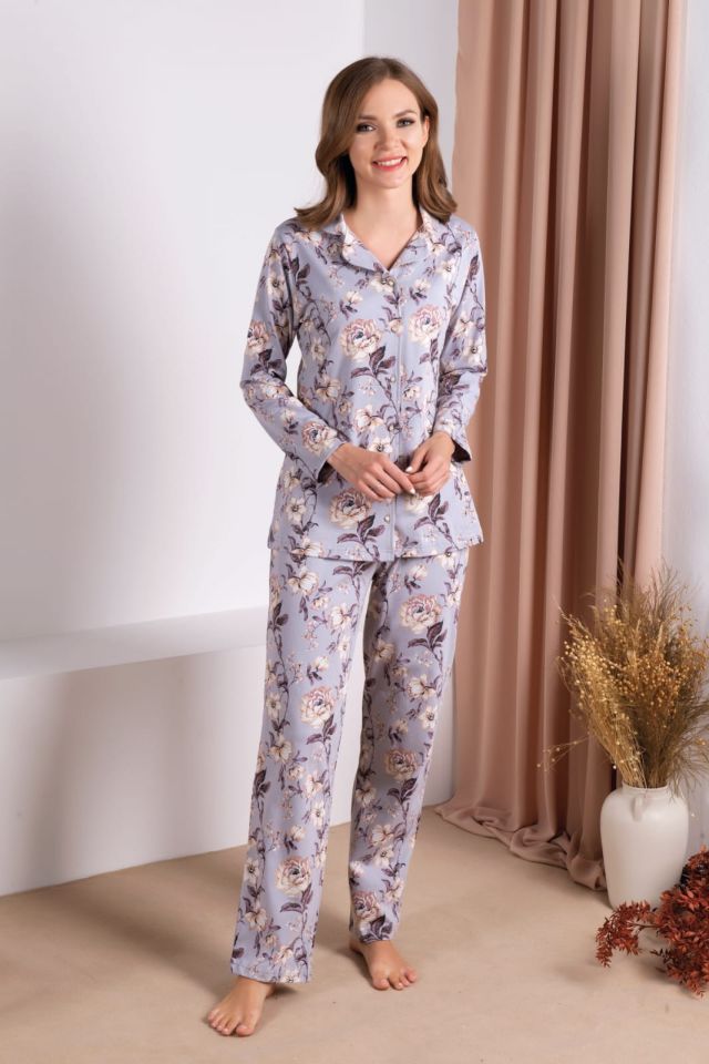Over Sleep Uzun Kol Mevsimlik Kadın Pijama Takım