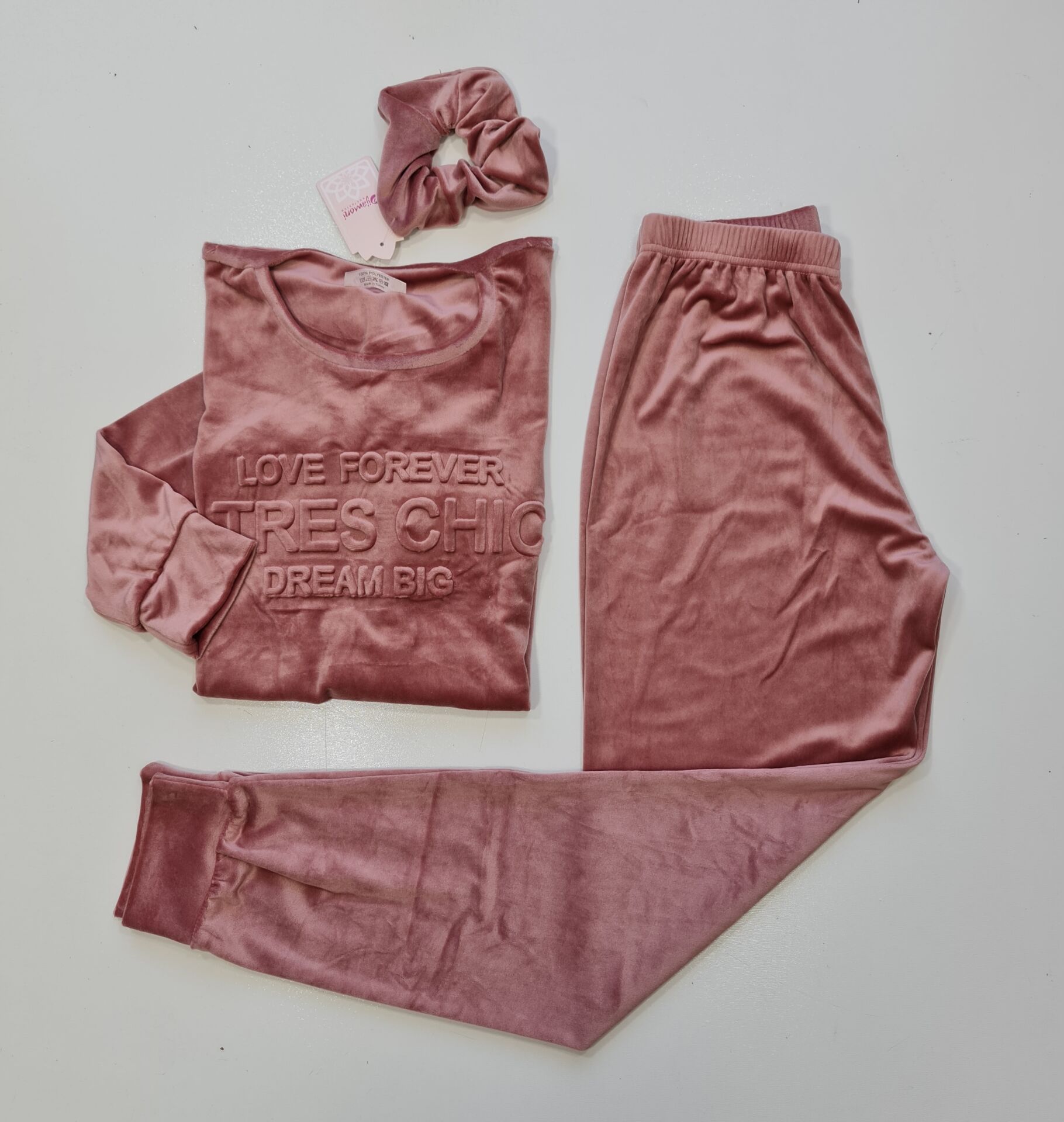 Pijamoni Kadın Kadife Pijama Takım
