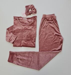 Pijamoni Kadın Kadife Pijama Takım