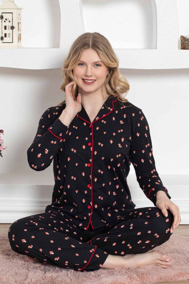 Alimer Uzun Kol Yazlık Kadın Pijama Takım