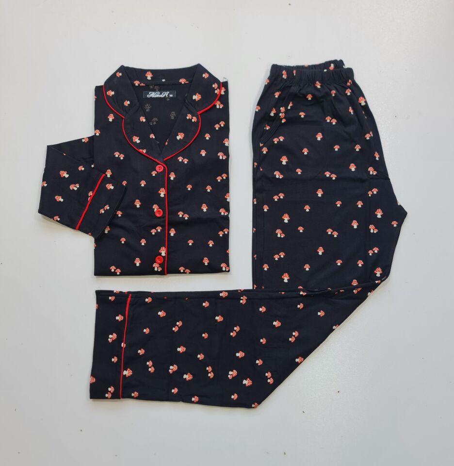 Alimer Uzun Kol Yazlık Kadın Pijama Takım