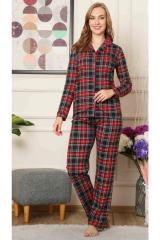 Alimer Uzun Kol Yazlık Kadın Pijama Takım