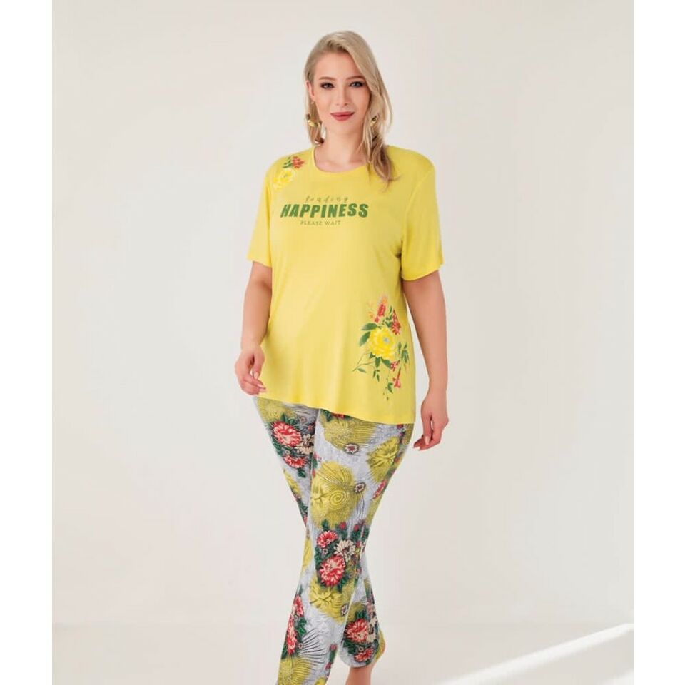 Blu Dream Kısa Kol Yazlık Kadın Pijama Takım