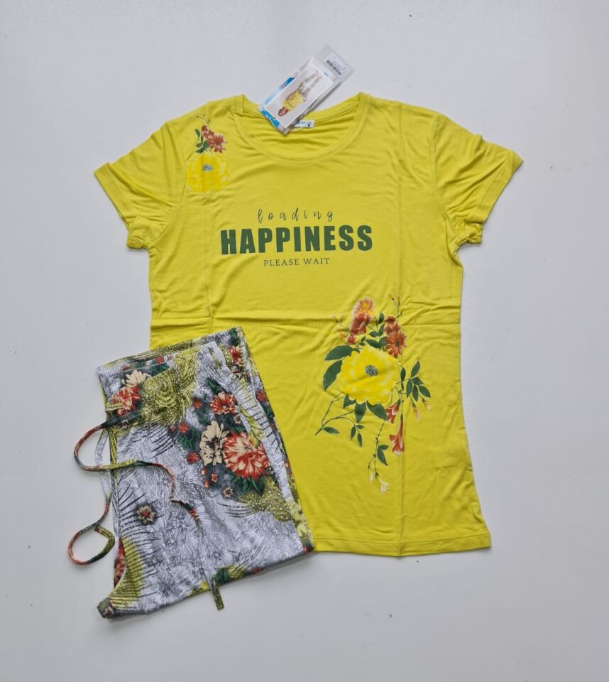 Blu Dream Kısa Kol Yazlık Kadın Pijama Takım