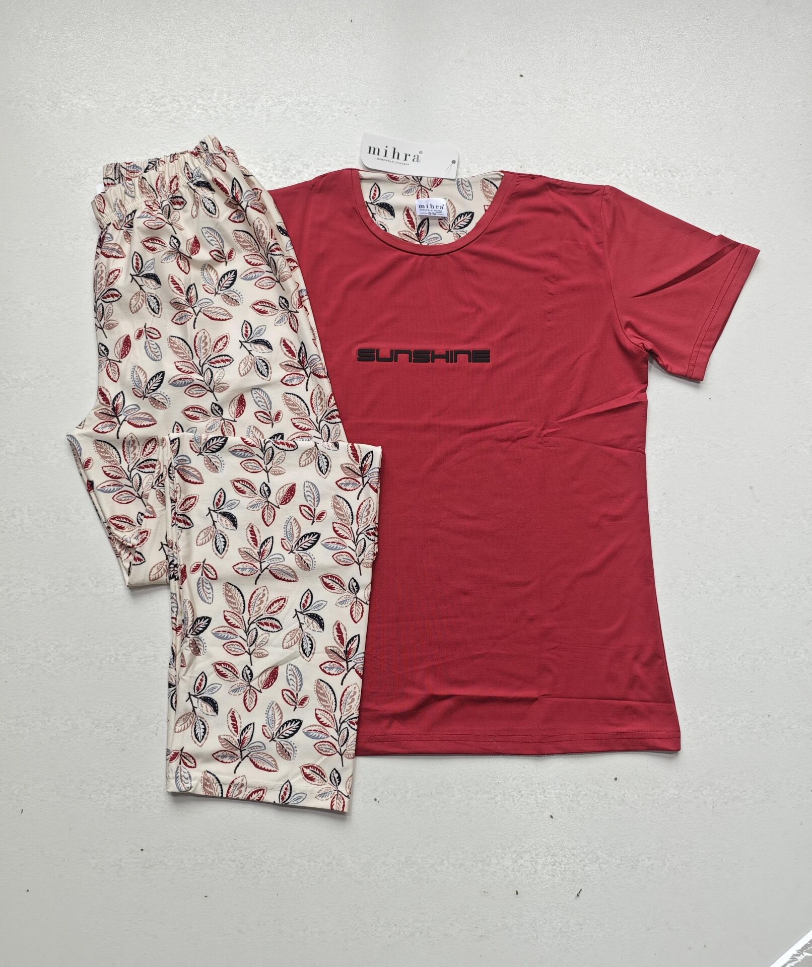Mihra Kısa Kol Yazlık Kadın Pijama Takım