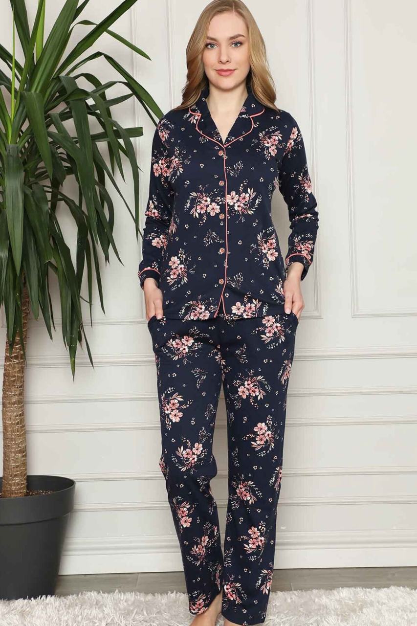 Alimer Uzun Kol Yazlık Kadın Pijama Takım